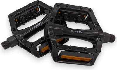 Produktbild von MTB - BMX Pedal 9/16" Aluminium schwarz mit Pins und Reflektoren