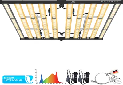Produktbild von 1000W SAMSUNG PRO Grow LED LIGHT Licht Pflanzen Lampe Vollspektrum UV+IR Growlampe Wachstumslampe Dimmbar Growbox Leistung: 1000 WATT