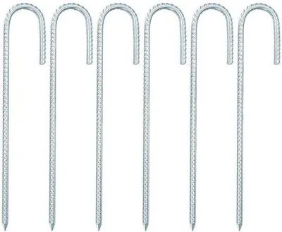 Produktbild von Famanu Zeltanker 6 Stück - Robuste Heringe aus 30 cm Edelstahl