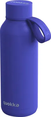 Produktbild von Quokka Solid With Strap - Edelstahl-Thermoflasche 510 ml mit Riemen (Dusk Blue)