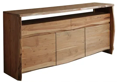 Immagine prodotto di MASSIVMOEBEL24 | credenza in legno di Acacia 191x45x96 Acacia naturale laccato PURE ACACIA #102