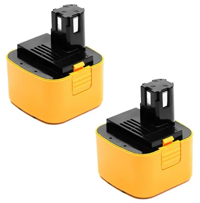 Image de CELLONIC 2x Batterie pour Outil Compatible avec Panasonic EY7202, EY6409, EY6100, EY9001 - (3000mAh, 12V)