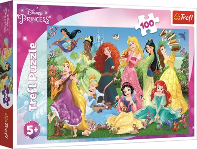 Zdjęcie produktu dla Trefl Puzzle Disney Princess, puzzle dla dzieci, 100 elementów, 41 x 27,5 cm, 16417