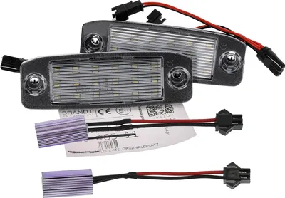 Produktbild von BRANDT Kennzeichenleuchten LED + Widerstand kompatibel mit Hyundai Elantra IV HD 06-11 Kona I +Electric OS 18-23 Sonata VI / Hybrid YF 09-15 Tucson I JM 05-09 Kia Sorento II III XM UM Sportage V NQ5