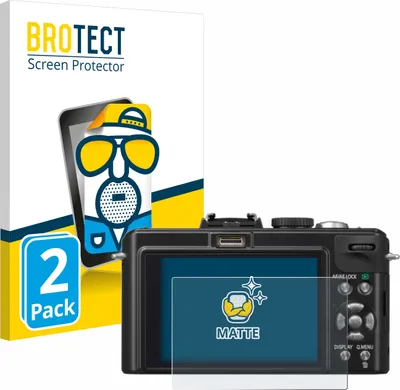 Produktbild von 2x BROTECT Schutzfolie für Panasonic Lumix DMC-LX5 Displayschutz Displayschutzfolie Folie Matt Entspiegelungsfolie