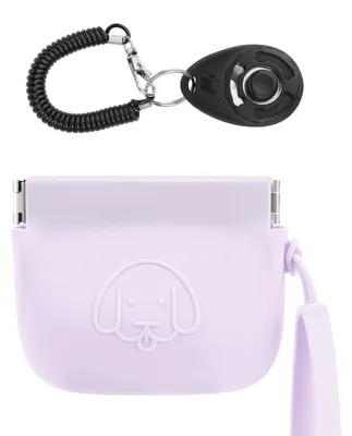 Imagen del producto de Bolsa pequeña para golosinas para perros, de silicona, con cierre automático, ideal para el entrenamiento