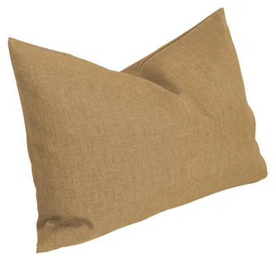 Produktbild von Kissenhülle Struktur Leinenoptik Kissenbezug  Deko Kissen ca. 60x40 cm hell braun