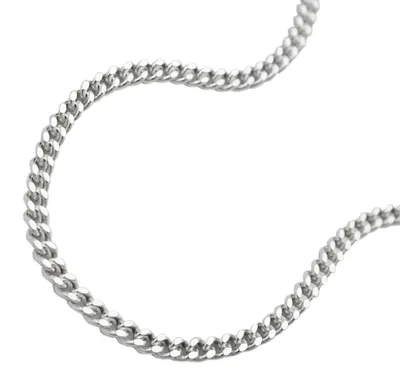 Produktbild von Panzerkette Kette Collier Halskette diamantiert Silber 925 60cm Silberkette