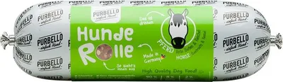 Produktbild von PURBELLO HundeRolle Pferd mit Roter Bete & Fenchel, Adult, jede Rasse, Rote Bete, Pferd, 800 g