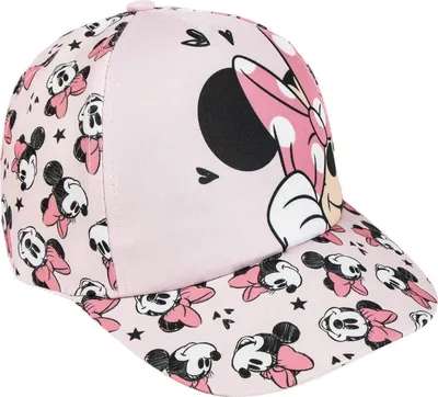 Zdjęcie produktu dla Letnia czapka Disney Minnie Mouse - czapka dziecięca z nadrukiem i ochroną UV