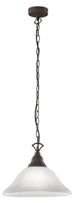 Obrázek produktu pro 1-světelná závěsná lampa se skleněným stínidlem ve venkovském stylu, jídelní stolní lampa