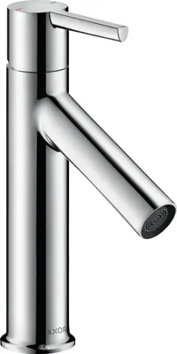 Image de Robinet mitigeur pour lavabo AXOR Starck, modèle 100, avec levier et bonde, finition chrome