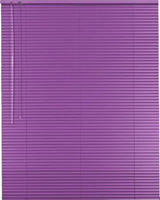 Produktbild von Alu Jalousie Aluminiumjalousie 75 x 130 cm flieder Rollo Jalousette Bedienseite links