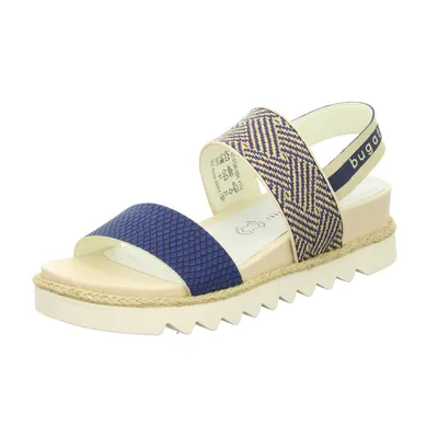Produktbild von Bugatti Damen-Sandalette mit Keilabsatz Hope Blau-Beige, Farbe:blau, EU Größe:40