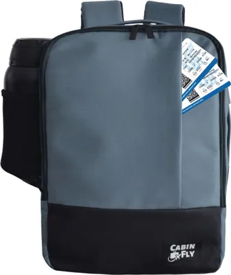 Zdjęcie produktu dla CabinFly Bellanca 40x30x15 cm bagaż podręczny pod siedzenie torba na rzeczy plecak SAS, Finnair KLM, Air France, British Airways, Iberia, niebieski, 40x30x15cm
