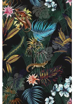 Image de Tableau sur toile plantes vintage 65x97 cm, Tableau mural moderne pour décoration intérieure