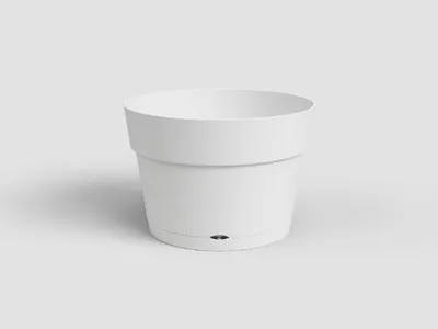 Produktbild von artevasi© CAPRI Pflanzgefäß Weiß mit Wasserreserve 25 cm