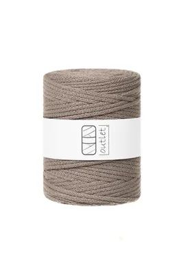 Obrázok produktu pre Taupe bavlnená pletená šnúra 5 mm 100 m OUTLET