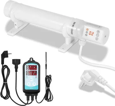 Obrázek produktu pro Ohřívač pro rostliny, 60 W, 34 cm, s termostatem a časovačem – chrání rostliny před chladem