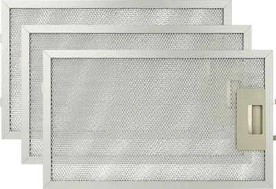 Produktbild von vhbw 3x Filter Metallfettfilter kompatibel mit AEG X69453MD0, X56062MD10 Dunstabzugshaube - 32,5 x 19,6 x 0,85 cm, Metall