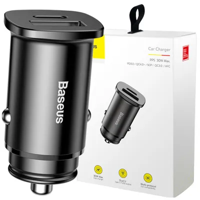 Produktbild von Baseus 6953156281837, Drinnen, Zigarettenanzünder, Schwarz