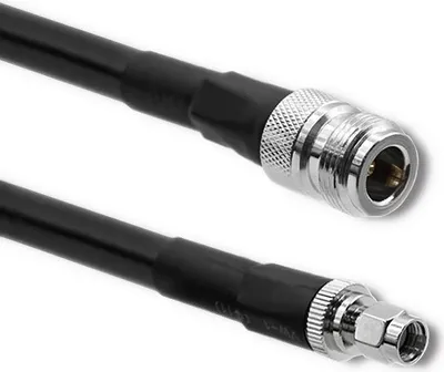 Immagine prodotto di Cavo coassiale Qoltec LMR400 | 5 m, connettore N femmina RP-SMA