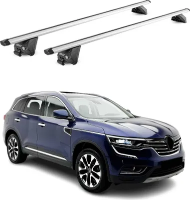 Image de Barres de toit Barres de base pour Renault Koleos mk2 2016-2025 100 kg Aluminium Argent 2 pièces ABE