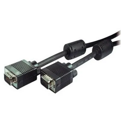 Image de Câble de connexion VGA, mâle-mâle, ferrite, noir, 1,8m