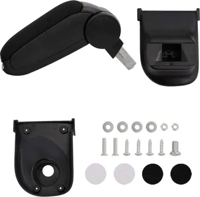 Produktbild von Auto-Armlehne Schwarz 15x35x(30-47) cm ABS