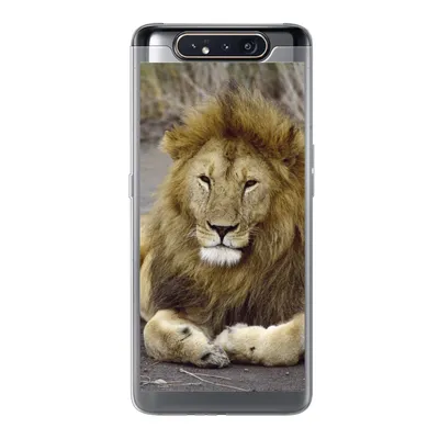 Produktbild von MuchoWow® Handyhülle Schutzhülle Hülle für Samsung Galaxy A80 Löwe - Afrika - Tier Silikon Softcase Handy Hülle - Schutzdeckel