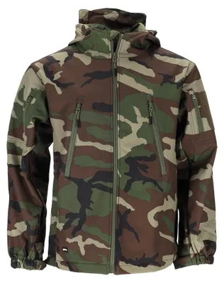 Produktbild von Herren Softshelljacke Camouflage 160 g/m² XL