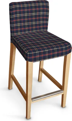 Produktbild von Dekoria Henriksdal Husse für Barhocker, blau-rot, Barhocker Hendriksdal