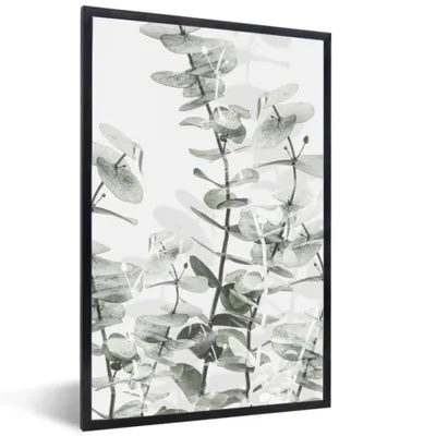 Produktbild von MuchoWow® Gerahmtes Poster Pflanzen - Natur - Grün - Blumen 60x90 cm - Poster mit Schwarzem Bilderrahmen Wandposter Rahmen Foto Bilder - Kunst