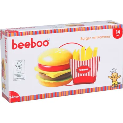 Produktbild von Beeboo Kitchen Burger mit Pommes, 14 Teile