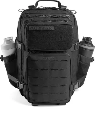 Immagine prodotto di Zaino da viaggio tattico [15-25 L] | Impermeabile ed estremamente resistente | Zaino militare di sopravvivenza | Per attività all'aperto, escursionismo, campeggio e fitness | Zaino da viaggio con sistema MOLLE per uomo e donna