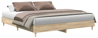 Obrázek produktu pro vidaXL Rám postele bez matrace Sonoma dub 160x200 cm materiál na bázi dřeva