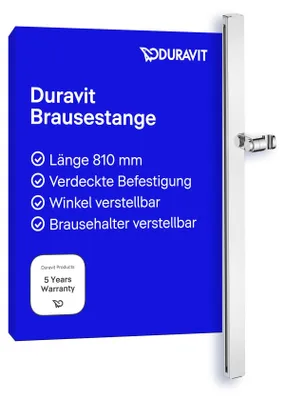 Obrázok produktu pre DURAVIT UV0600005010 Sprchová lišta 810 chr.
