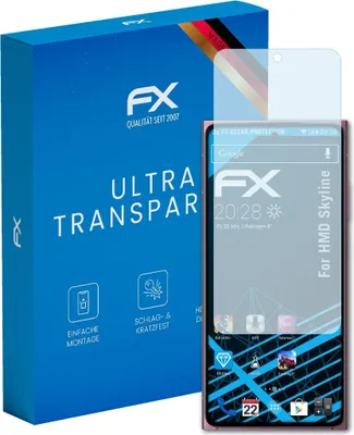 Produktbild von atFoliX FX-Clear 3x Schutzfolie kompatibel mit HMD Skyline Displayschutzfolie