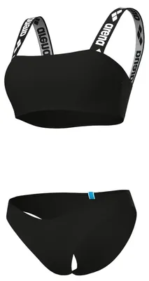 Produktbild von arena Elastic Solid Bikini Damen, Farbe:Schwarz, Größe:L
