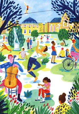 Produktbild von Pieces & Peace Puzzle Public Garden 1000 Teile Puzzle Erwachsene