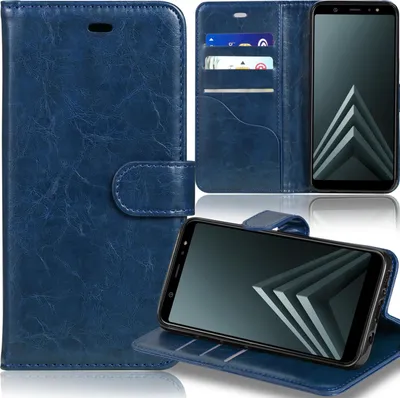 Produktbild von Samsung Galaxy A8 Plus (2018) Wallet Bookstyle Case Dunkelblau