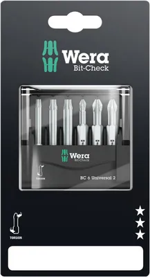 Immagine prodotto di Wera Bit-Check 6 Universal 2 SB
