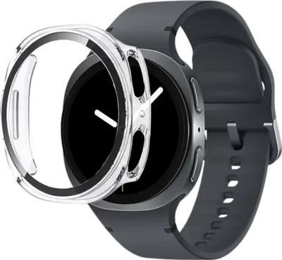 Produktbild von Hülle für Samsung Galaxy Watch 8 44mm - Transparent Hartschutz Displayschutzfolie Phonillico®