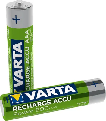 Produktbild von Varta Rechargeable Accu Ready2Use vorgeladener AAA Micro Ni-Mh Akku 800 mAh - wiederaufladbar ohne Memory-Effekt - sofort einsatzbereit, 2er Pack