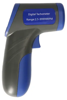 Zdjęcie produktu dla Tachometr cyfrowy Tachometr laserowy Ręczny miernik prędkości obrotowej (zakres pomiarowy 2,5-99999 obr./min) z podświetlanym wyświetlaczem LCD do tokarek silnikowych