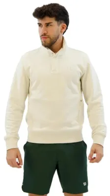 Produktbild von Wilson Tennis Club Halbreißverschluss-sweatshirt Beige XL Mann Beige XL