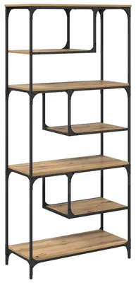 Immagine prodotto di vidaXL Libreria Artisan in rovere 81 x 36 x 176 cm materiale a base di legno