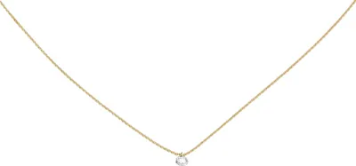Produktbild von Collier 750 Gold Gelbgold 1 Diamant Brillant 45 cm