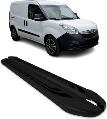 Image de Marchepieds Latéraux pour Opel Combo 2012-2019 L1 Court Aluminium Noir 2Pcs