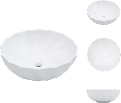 Produktbild von vidaXL Waschbecken 46 x 17 cm Keramik Weiß -  Badezimmer-Waschbecken